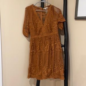 Bella & Ella Boutique Burnt Orange Dress